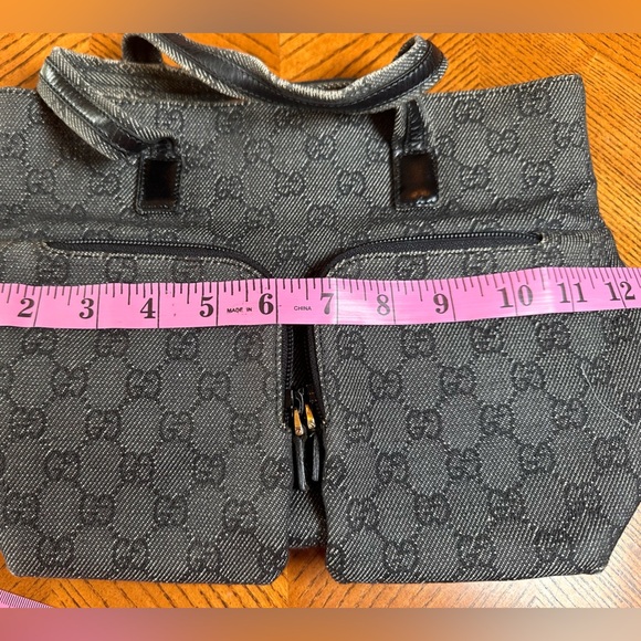 Gucci denim monogram GG handbag - Picture 7 of 10